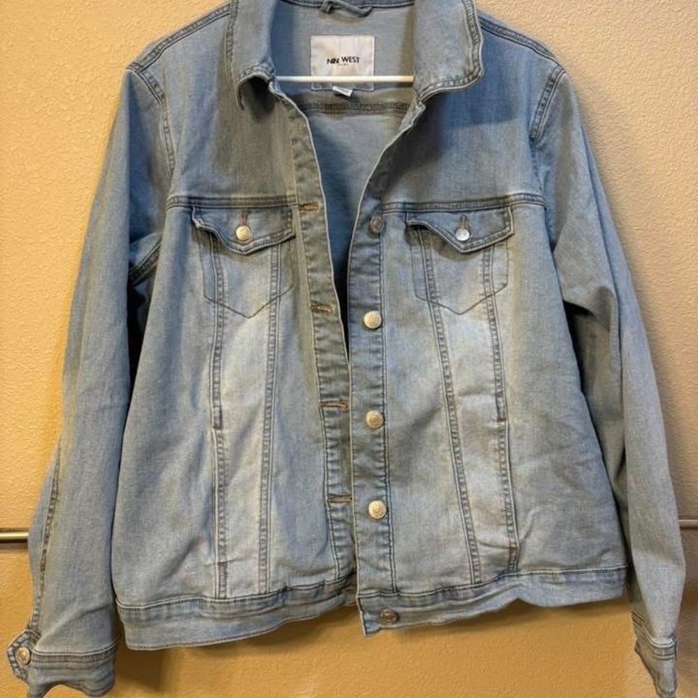 Nine West Light Blue Jean Jacket